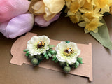 Easter Spring flower hair clips