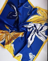 Painting Scarf- Silk scarf--Ukrainian Mavka- Shawl Neck scarf-Ukrainian artist-ukrainian shawl-Ukrainian scarf