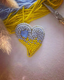 "Ukrainian heart" brooch