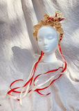Ukrainian straw weaving head wreath. / headband. Natural product. Handmade. Free shiping in the USA