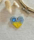"Ukrainian heart" brooch