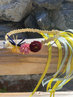 Ukrainian straw weaving head crown/ headband. adjustable size. Natural product. Handmade. Free shiping in the USA