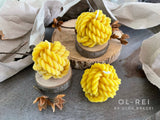 Beeswax candles “Yarn bolls” ( 3 ps in box) ( free shipping)