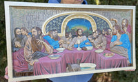 Jesus last supper, Religious home decor, The last supper, Cristmas gift, Baptism present, Religious inspirational sign, The secret supper