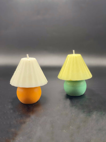 Table lamp shaped candles