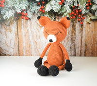 Crochet Fox "Lys Mykyta" toy
