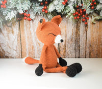 Crochet Fox "Lys Mykyta" toy