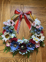 The door wreath “Wild flowers”