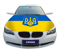 Ukraine flag car hood engine cover/ fabric not a sticker