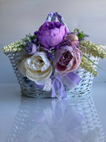 Decorated Easter Basket “ Lavender collection “