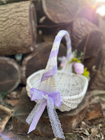 Decorated Easter Basket with handmade bird #4