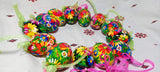 Set of  3 Hand painted wooden Easter eggs / Petrykivka painting