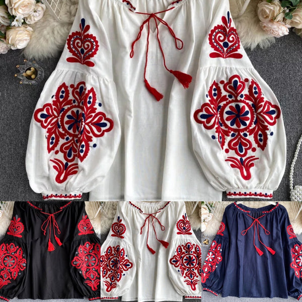 Woman embroidery shirt/blouse Size M