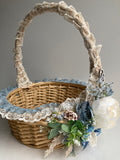 Decorated Easter Basket with porcelain birds