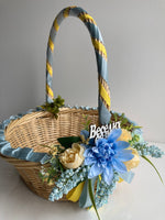 Decorated Easter Basket « Blue and Yellow “