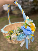 Decorated Easter Basket with sunflowers