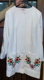 White jacket with embroidery (L)