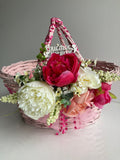 Decorated Easter Basket “ Pink beauty “