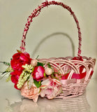 Decorated Easter Basket « Pink peonies collection “