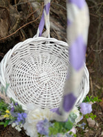 New Decorated Easter Basket “ Lavender collection “ large