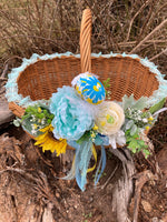 New Decorated Easter Basket with hand painted egg