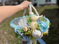 Decorated Easter Basket with sunflowers :