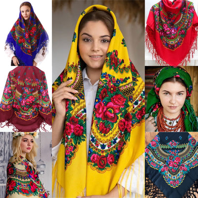 Traditional Ukrainian Woolen shawl / scarf /