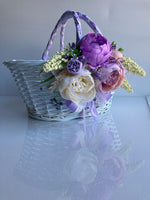 Decorated Easter Basket “ Lavender collection “