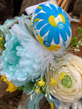 New Decorated Easter Basket with hand painted egg