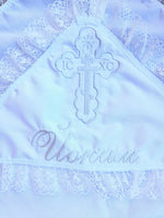Baptism blanket / Baptism krygma / embroidered krygma / kid's krygma