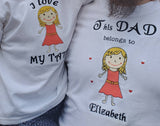 Father's day / Embroidered idea for Father's day / Father's day t-shirt / Embroidered t-shirt