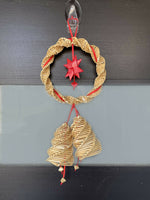 Small wreath decor. Indoor/outdoor. Straw weaving. 40$ Free shipping in the USA