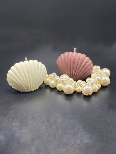 Seashell shaped candles