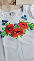 Vyshyvanka / girl's vyshyvanka / Ukrainian style t-shirt / embroidered t-shirt / Ukraine / support Ukrainian / Ukrainian embroidery