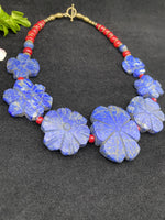 Blue Flowers - Necklace