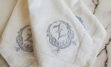 Embroidered dinner napkin set (6 napkins)