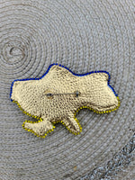Brooch shape of Ukraine