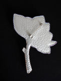 Magnolia flower brooch. Magnolia brooch. Flower brooch. Handmade pin. Spring brooch. Beaded magnolia brooch. Clothing brooch.
